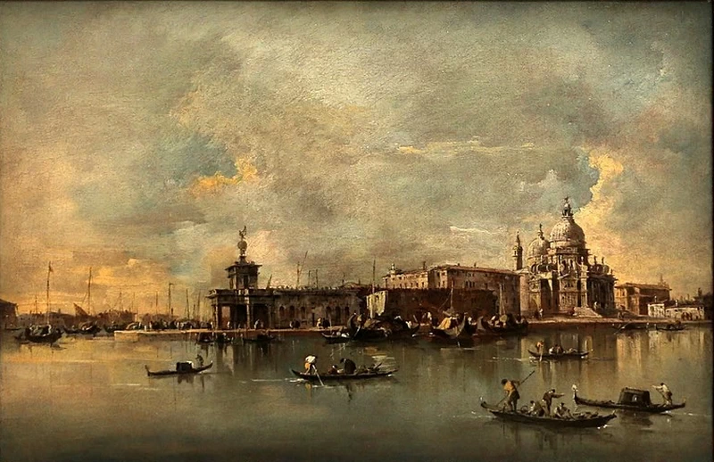 Veduta di Santa Maria della Salute e Punta della Dogana - Gemaldgalerie, Berlino